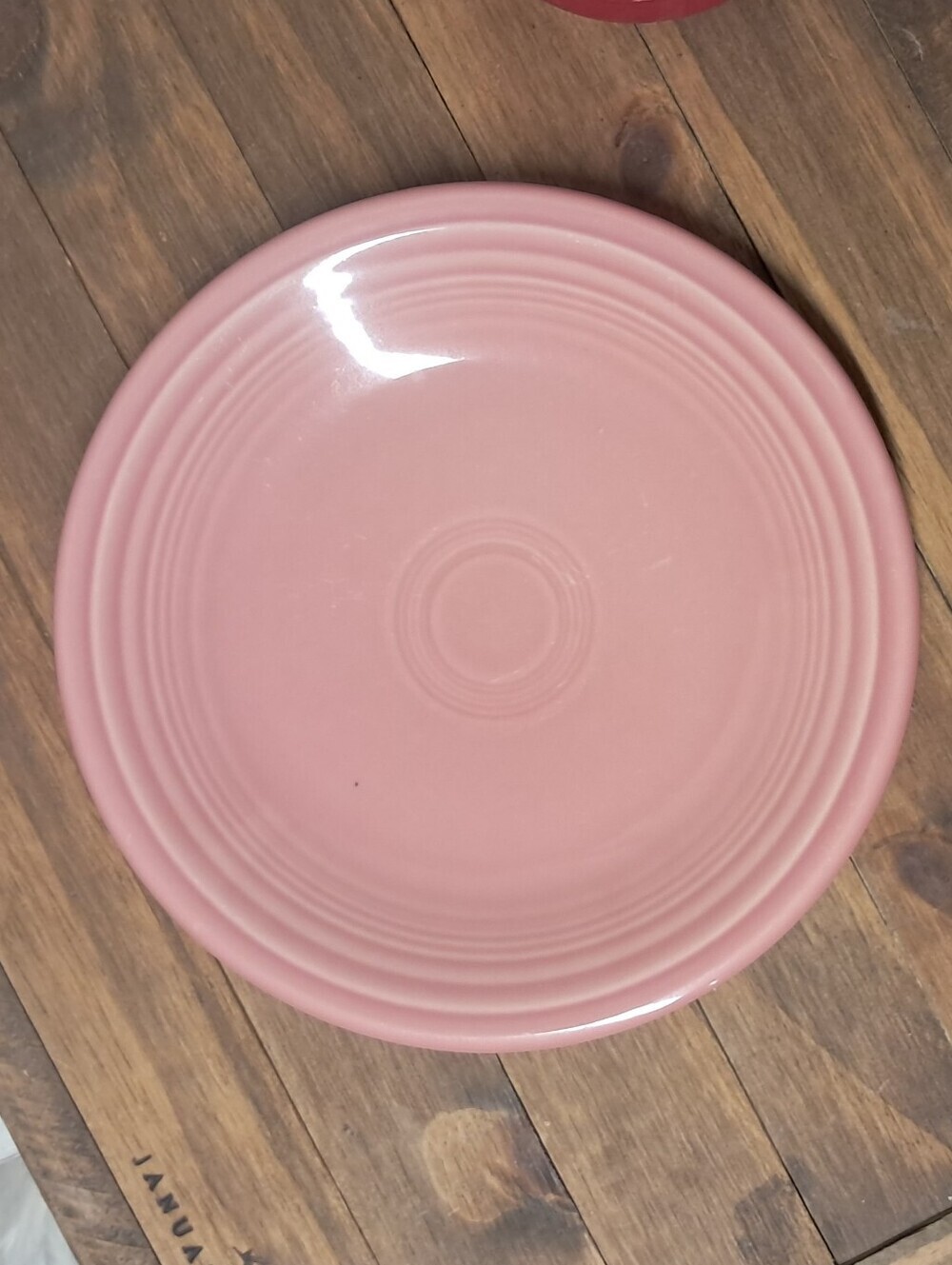 Fiestaware Rose Pink 7.25" Salad Plate – Retired Vintage Fiesta (1986–2005) - Picture 2 of 5